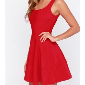 Red Skater Dress